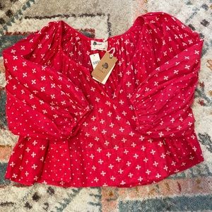 Kopal puffy sleeves blouse